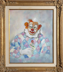 Clown with Flower Metal | Max Karp,{{product.type}}
