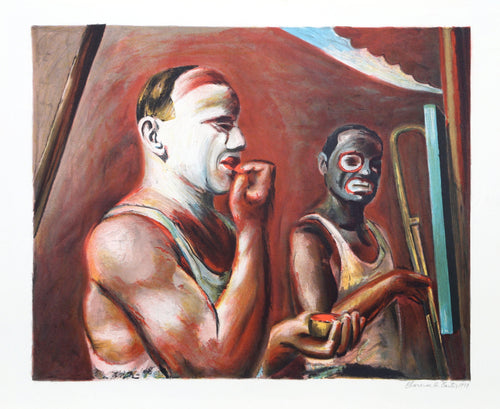 Clowns Making Up Lithograph | Clarence Holbrook Carter,{{product.type}}