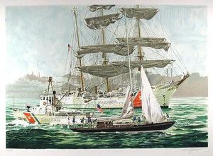 Coast Guard Clipper Lithograph | Harry Schaare,{{product.type}}