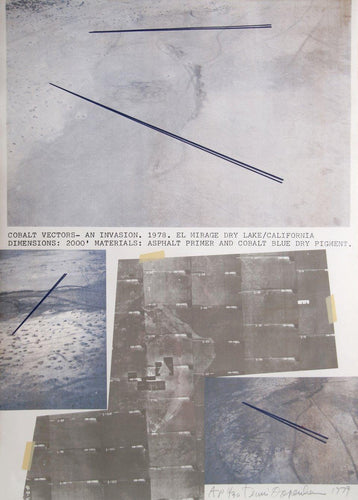 Cobalt Vectors Lithograph | Dennis Oppenheim,{{product.type}}