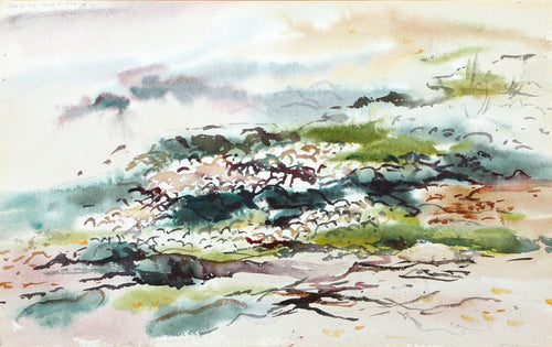 Cockles and Shells, Hampton Bays (P4.32) Watercolor | Eve Nethercott,{{product.type}}