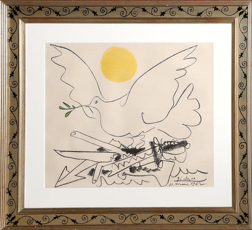 Colombe de l'Avenir ou Les Armes à la féraille lithograph | Pablo Picasso,{{product.type}}