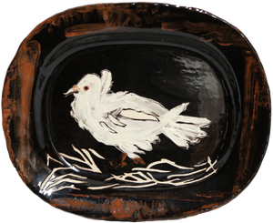 Colombe sur Lit de Paille (Dove on a Straw Bed) (variant) (Ramie 79) Ceramic | Pablo Picasso,{{product.type}}