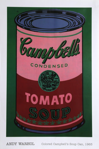 Colored Campbell's Soup Poster | Andy Warhol,{{product.type}}