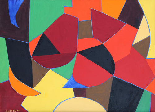 Colorful Abstract Oil | Arnold Weber,{{product.type}}