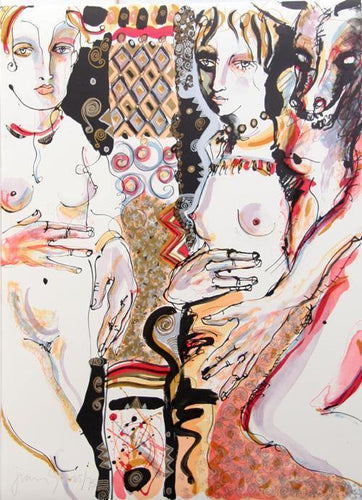 Compasion from the Los Conjuros Suite Lithograph | Juan Sebastian Barberá Durón,{{product.type}}