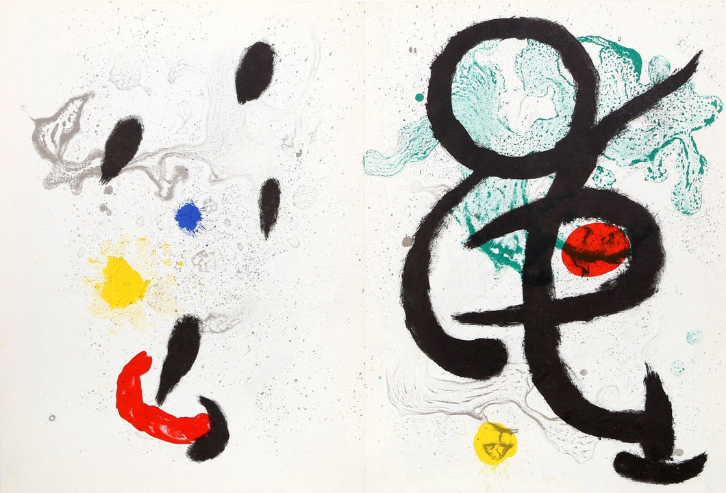 Composition I & II from Derriere le Miroir Lithograph | Joan Miro,{{product.type}}