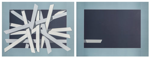 Composition in Blue, Diptych lithograph | Lennart Nyström,{{product.type}}