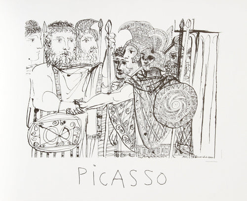 Composition Lithograph | Pablo Picasso,{{product.type}}