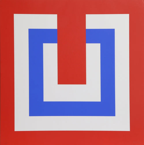 Composition Red and Blue II Screenprint | Bob Bonies,{{product.type}}