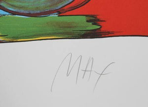 Composition Red Lithograph | Peter Max,{{product.type}}