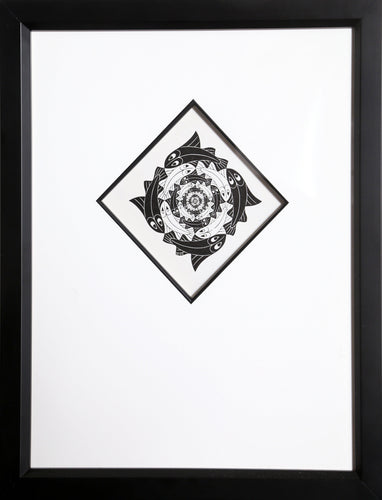 Concentric Fish ref. B.414 Woodcut | M.C. (Maurits Cornelis) Escher,{{product.type}}