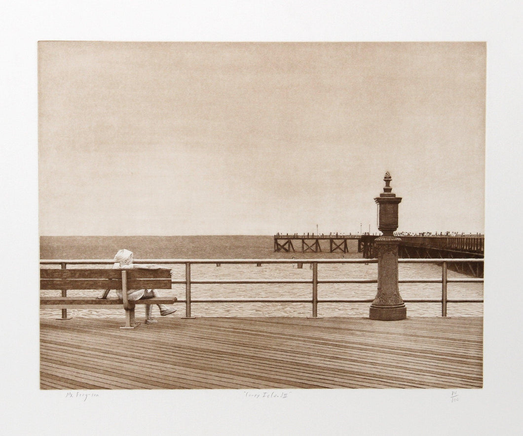 Coney Island III (Sepia) Etching | Max Ferguson,{{product.type}}