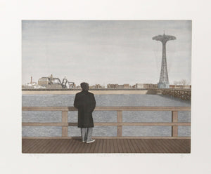 Coney Island - Self-Portrait (Color) Etching | Max Ferguson,{{product.type}}