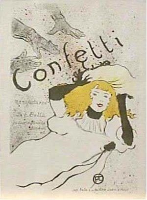 Confetti Lithograph | Henri de Toulouse-Lautrec,{{product.type}}