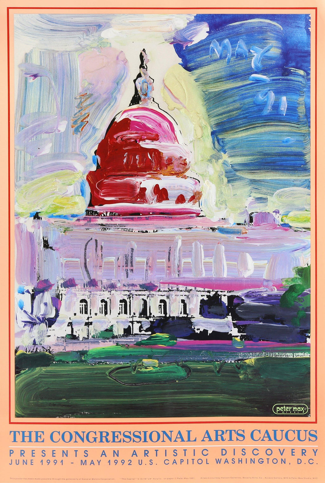 Congressional Arts Caucus Poster | Peter Max,{{product.type}}