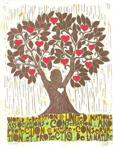 Conservation and Protection of Nature Woodcut | Otavio Roth,{{product.type}}