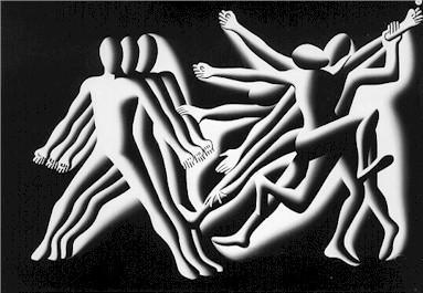 Conservatives and Liberals Oil | Mark Kostabi,{{product.type}}