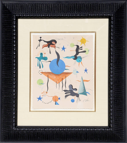 Constellations in the Style of Joan Miro Watercolor | Unknown Artist,{{product.type}}