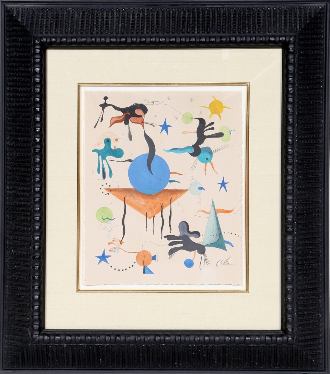 Constellations in the Style of Joan Miro Watercolor | Unknown Artist,{{product.type}}
