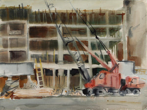 Construction Site (40) Watercolor | Eve Nethercott,{{product.type}}