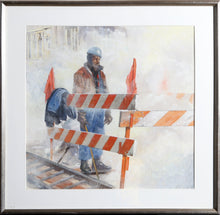 Construction Worker Gouache | Unknown Artist,{{product.type}}