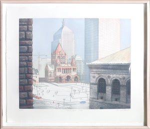 Copley Square, Boston Etching | Richard Haas,{{product.type}}