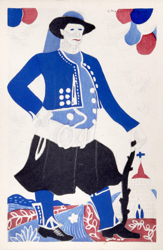 Costume de Polare from Costumes Bretons par Charlemagne Ephemera | Unknown Artist,{{product.type}}