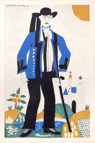 Costume de Pontiviy (Morbihan) from Costumes Bretons par Charlemagne Ephemera | Unknown Artist,{{product.type}}