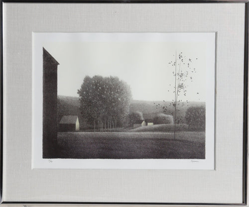 Cotton Ball Trees Center Lithograph | Robert Kipniss,{{product.type}}