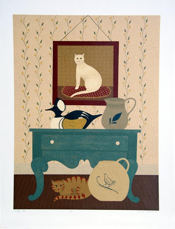 Country Cats Screenprint | Nancy Lubeck,{{product.type}}