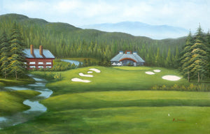 Country Club Golf Course Oil | Unknown Artist,{{product.type}}
