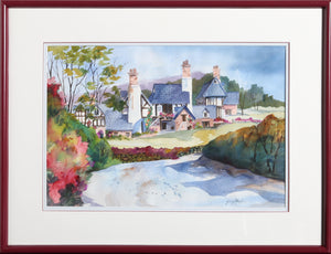 Country Farmhouse Watercolor | Ginny Masters,{{product.type}}
