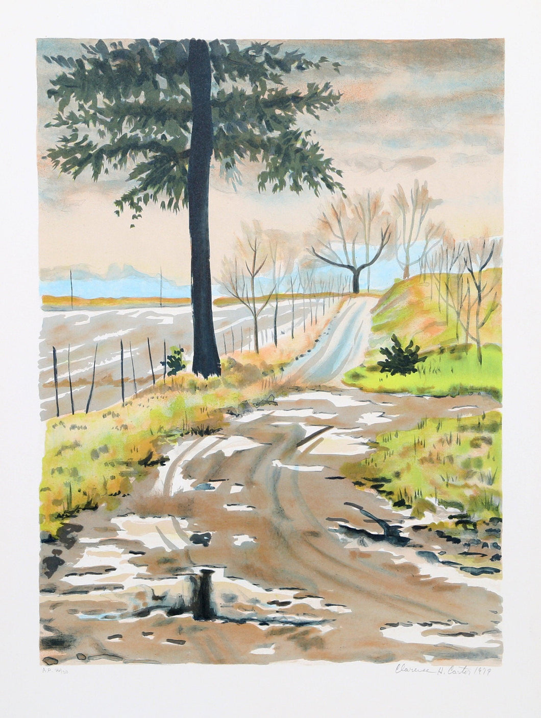 Country Road Lithograph | Clarence Holbrook Carter,{{product.type}}