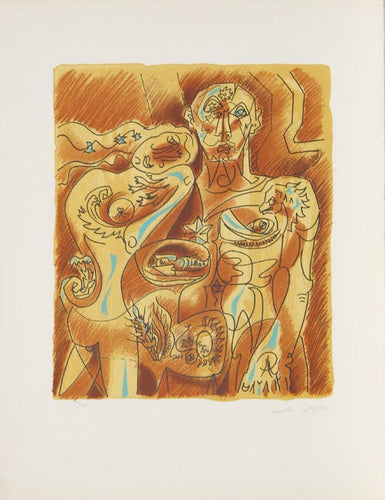 Couple Alchimique from Je Reve Portfolio Lithograph | Andre Masson,{{product.type}}