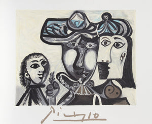 Couple et Enfant au Rameau d'Olivier Lithograph | Pablo Picasso,{{product.type}}