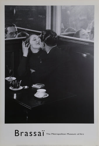 Couple in the Cafe, Italian Quarter Poster | Gyula Halász Brassai,{{product.type}}