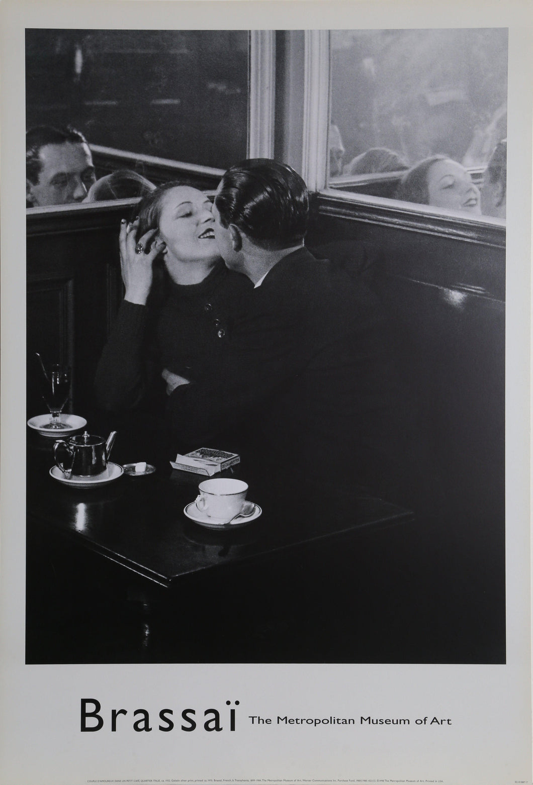 Couple in the Cafe, Italian Quarter Poster | Gyula Halász Brassai,{{product.type}}