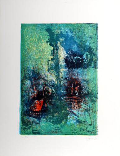 Couple on the Docks Lithograph | Lebadang (aka Hoi),{{product.type}}