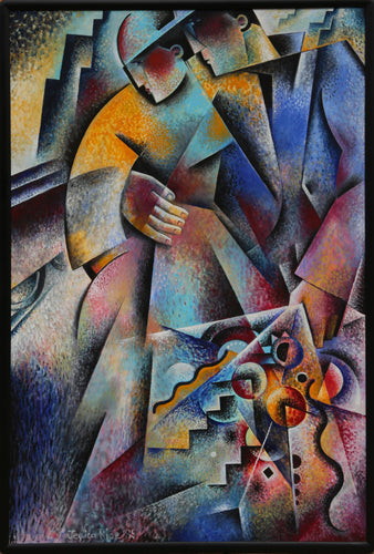 Couple with Bouquet Oil | Jessica Rice,{{product.type}}