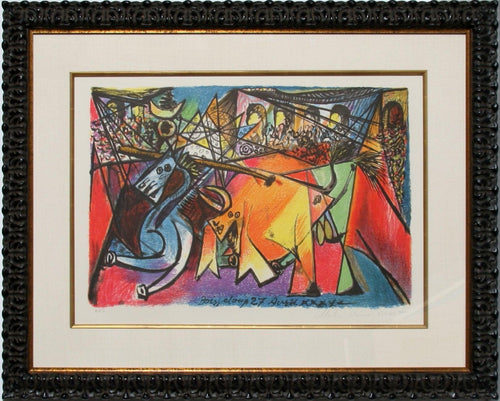 Course de Taureaux Lithograph | Pablo Picasso,{{product.type}}