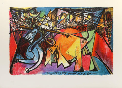 Course de Taureaux Lithograph | Pablo Picasso,{{product.type}}