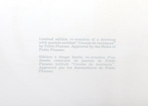 Course de Taureaux Lithograph | Pablo Picasso,{{product.type}}