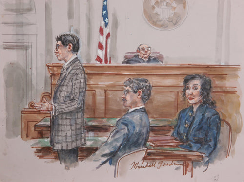 Courtroom 101 Watercolor | Marshall Goodman,{{product.type}}