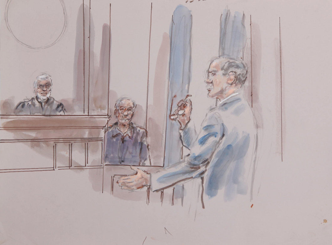 Courtroom 111 Watercolor | Marshall Goodman,{{product.type}}