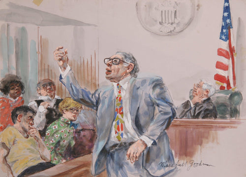Courtroom 116 Watercolor | Marshall Goodman,{{product.type}}