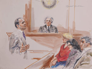 Courtroom 118 Watercolor | Marshall Goodman,{{product.type}}