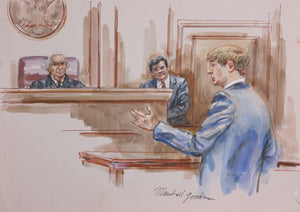 Courtroom 119 Watercolor | Marshall Goodman,{{product.type}}