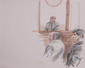 Courtroom 121 Watercolor | Marshall Goodman,{{product.type}}