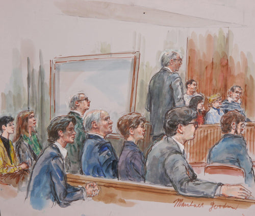 Courtroom 125 Watercolor | Marshall Goodman,{{product.type}}